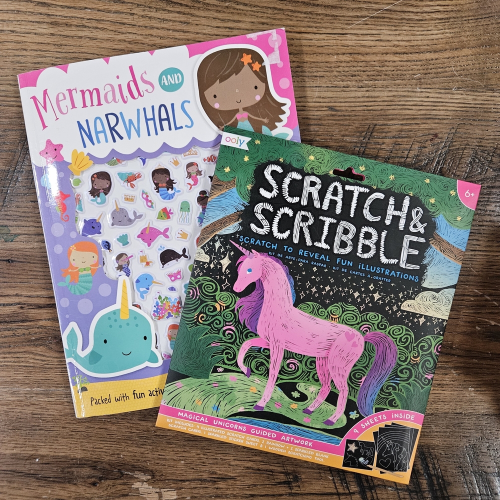 Scratch & Scribble Unicorn, Mermaids And Narwhals Art Kit
